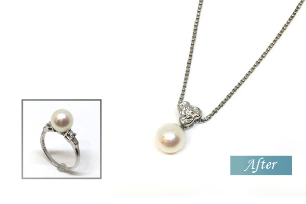 真珠のジュエリーリフォーム